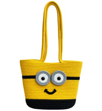 Yellow Minion Inspired Handmade Tote Bag for Women