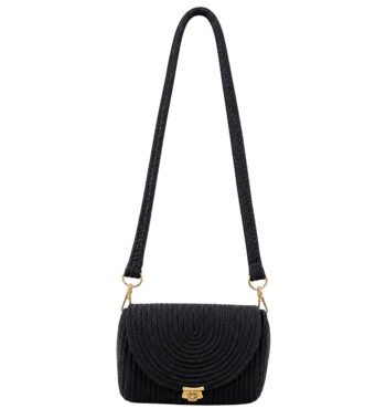Dark Brown Handmade Crochet Sling Bag for Women