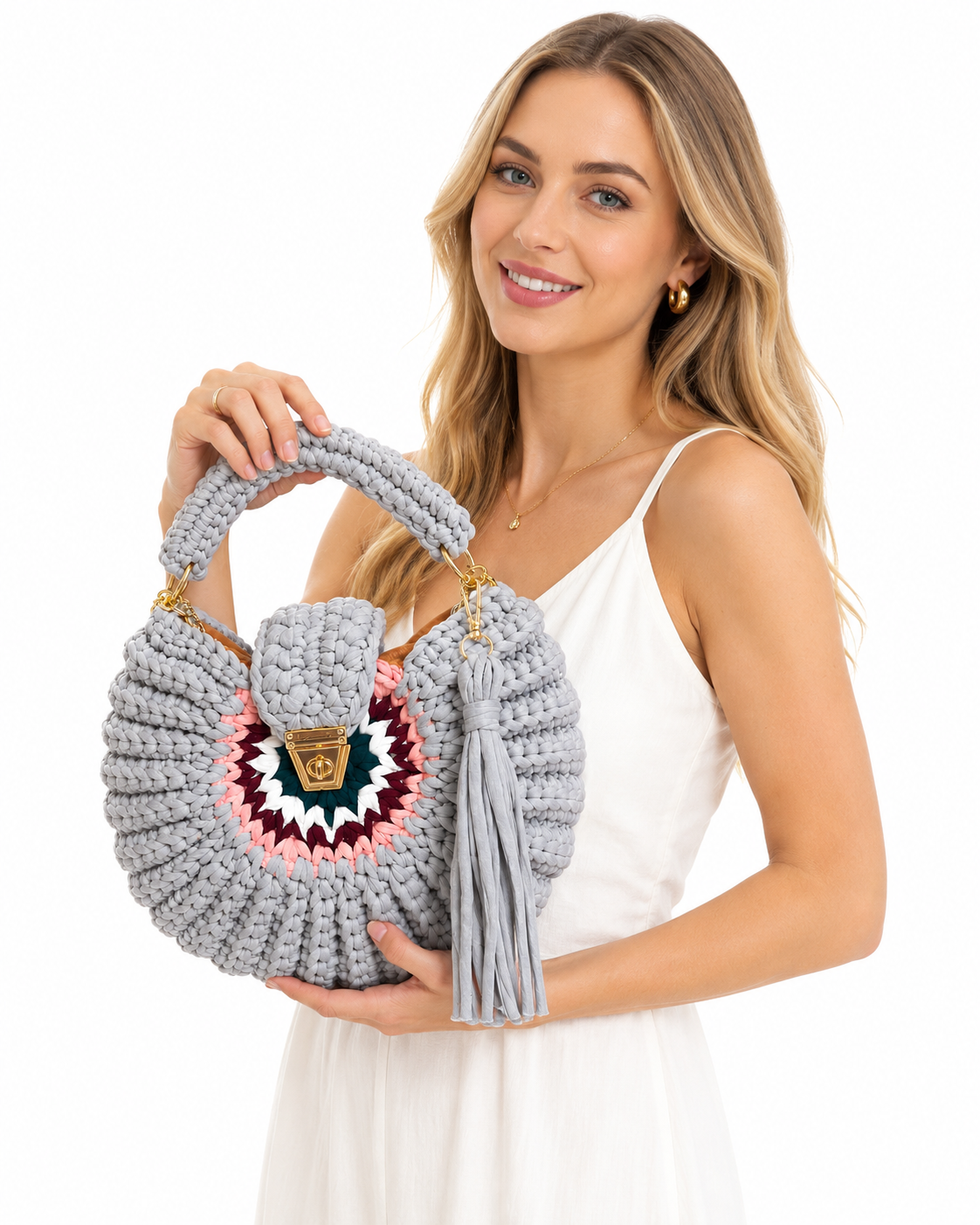 Handmade Crochet Bag For Women, Slscraft