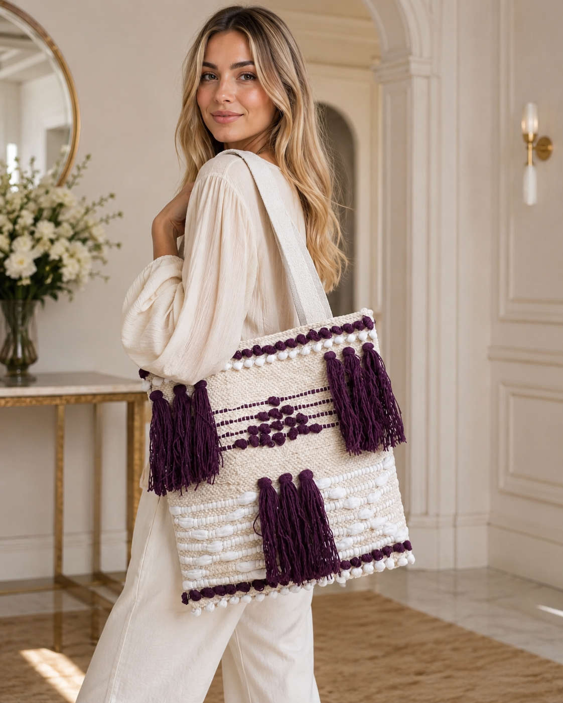Boho Tote Bag for Women, Slscraft